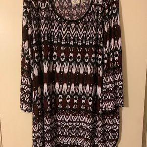 NWOT Cato 3 quarter sleeve Top plus size 26/28 top